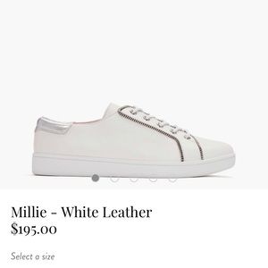 Millie White leather sneakers